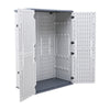Plastic Garden Storage Shed Outdoor Storage House Tool Shed 130x75x190cm Large
