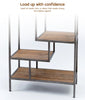 Tall Wooden Shelves Bookcase Industrial Bookshelf Storage Display Shelving Unit