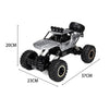 Remote Control Silver Monster Truck Big Wheel RC Cars Electric Car 4WD Kid Toy