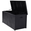 Wood Grain Design Outdoor Plastic Garden Storage Box Outdoor Chest Deck Box Lid
