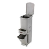 Kitchen Rubbish Waste Bin Recycling Dual Multi Compartment Pedal Dustbins Wheels