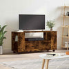 Camerina TV Cabinet Smoked Oak 102x34.5x43 Engineered Wood,TV Stand T4S9
