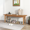 Entryway Bench Solid Wood Dining Bench End of Bed Bench 300KG Weight Capacity
