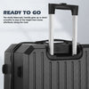 4PCS Suitcase Set ABS Hard Shell Trolley Cabin 4 Wheels Light Travel Luggage Set