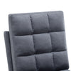 Adjustable Backrest Sleeper Recliner Lounge Chair Cube Back Armchair w/Footstool