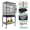 135cm Large Metal Parrot Cage For Birds, Parrot, Cockatoo, LoveBird With Trays