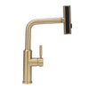 Golden Modern Kitchen Sink Mixer Tap with Pull Out Hose Spray Single Lever 360°
