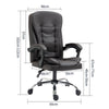 Executive Office Chair Swivel Recliner Padded Armrest Swivel Gas Lift Desk Chair