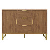 Sideboard Cabinet Industrial Wooden Cupboard Storage Furniture 2 Doors 3 Drawers
