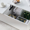 High Gloss LED Coffee Table Living Room Storage Lift Top Power Outlet Socket