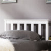 White Solid Wooden Bed Frame 3ft 4ft6 Wood Single Double Size Bed