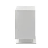 High Gloss Bedside Table Cabinets Chest of 3 Drawers Nightstand LED Light White