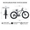 26 inch Wheel Mountain Bike Fat Tire Bicycle 7-Speed Bikes Cycle For Men Women