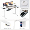 Electric Standing Desk Sit to Stand Table Height Adjustable Computer Workstation