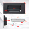 Bio Ethanol Fireplace Recessed Wall Mounted Stainless Steel Glass Biofire Heater