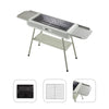 Garden Barbecue Smoker Burner Charcoal Grill & Mesh Camping Outdoor Cooking