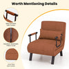 4-in-1 Convertible Sofa Bed Folding Single Sleep Chair w/Adjustable Backrest