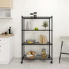Storage Shelf with 4 Shelves Kitchen Shelf Standing Shelf Household Shelf Q3E8