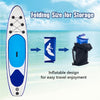 10FT Inflatable Stand up Paddle Board Surfboard SUP Board White+Blue