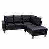 L-Shaped Corner Sofa, Sectional Couch with Built-in USB Port Chaise