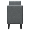Large Linen Storage Ottoman Pouffe Buttoned Seat Foot Stool Storage Toy Box Grey