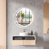 60cm Bathroom Mirror LED Illuminated Mirror Wall-Mounted Mirror w/Demister Pad