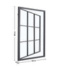 Black Window Wall Mirror Girls Room Door Home Modern Living Hallway Decoration