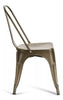 Style Industrial Metal Dining Chairs Vintage Retro Kitchen Cafe Stacking