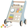 Wooden Baby Walker Toddler Push Walker Sit to Stand Kids Activity Center