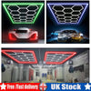 14 x Hexagon LED Lighting Car Detail Home Garage Workshop Retail Barber Car Van#