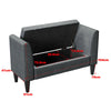 Velvet Fabric Storage Ottoman Bench Toy Bedding Organized Box Window Seat Chair