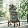 Garden Water Feature Outdoor LED Fountain Waterfall Electric Fountain Waterfall