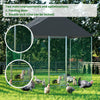 Heavy Duty Metal Chicken Run Coop Cage Walk In Kennel Netting Fence Feeding Pen