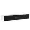 LED TV Stand Black Cabinet Entertainment Unit RGB Lights Floating / Freestanding