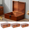 Lockable Wooden Gift Chest Box Plain Various Size Keepsake Fathers Day Storage
