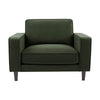 Dusk Soho Dark Olive Matte Velvet Loveseat RRP £287