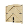 Driveway Gate Wooden Double Gate Pedestrian Side Door Heavy Duty Timber Unit