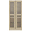 Vitrine Cabinet Sonoma Oak 82.5x30.5x185.5 cm Engineered Wood