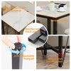 Glossy White Bar Table Square Tall Table Heavy-Duty Steel Frame Industrial Bar