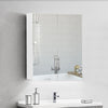 2 Door White Bathroom Cabinet Wall Mounted Mirror Storage Unit Cupboard Modern