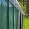 6X4FT Metal Garden Shed Flat Roof Outdoor Garden Tool Storage House Heavy Duty