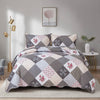 Boho Patchwork Bedspread Quilte Set Throw Rugs Bedding Double Size Pillowcases