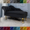 Chaise Lounge Chesterfield Sofa Black Accent Chair Lucian Tufted Longue