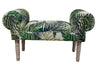 Palm Leaf Window Seat Bed End Sofa Chair Chaise Lounge Bench Pouffe Bedroom