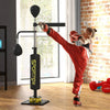 Freestanding Boxing Punching Bag with Reflex Bar and Speed Balls Home Gym Black