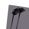 Square Outdoors Fire Pit Heat Deflector Traps&Directs Heat Outward Folding Leg