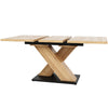 Extendable Table 119-158.5 x 80 cm Kitchen Table Wooden Effect Telescopic Table