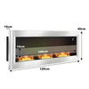 Bio Ethanol Fireplace Modern Wall Biofire 2/3 Burner Fire Place With Glass Panel
