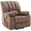 Armchair Electric Massage Power Lift Recliner Chair Single Sofa Brown Fabric
