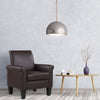 Leisure Faux Leather Accent Arm Chair Living Room Bedroom Comfy Single Sofa Seat
